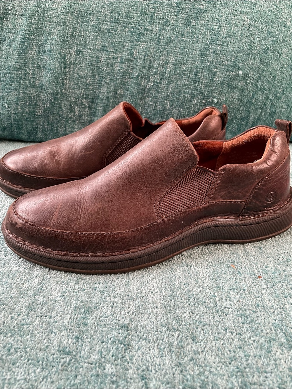 Born Men's Brown Leather Slip-On Loafers Size 8.5
